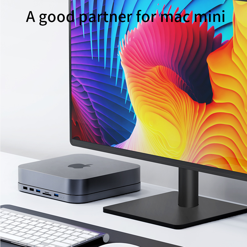 Mac mini 対応 ドッキングステーション USB 3.0 Type-C microSDカード ...