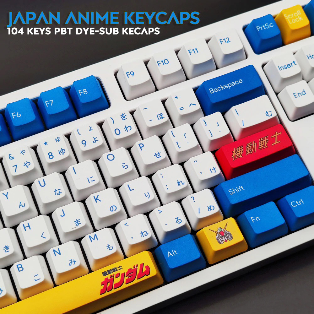 104キー Oemプロファイル Dye刻印 日本語 かな Pbt アニメキーキャップ Cherry Mx スイッチ メカニカルキーボード対応 Disk House